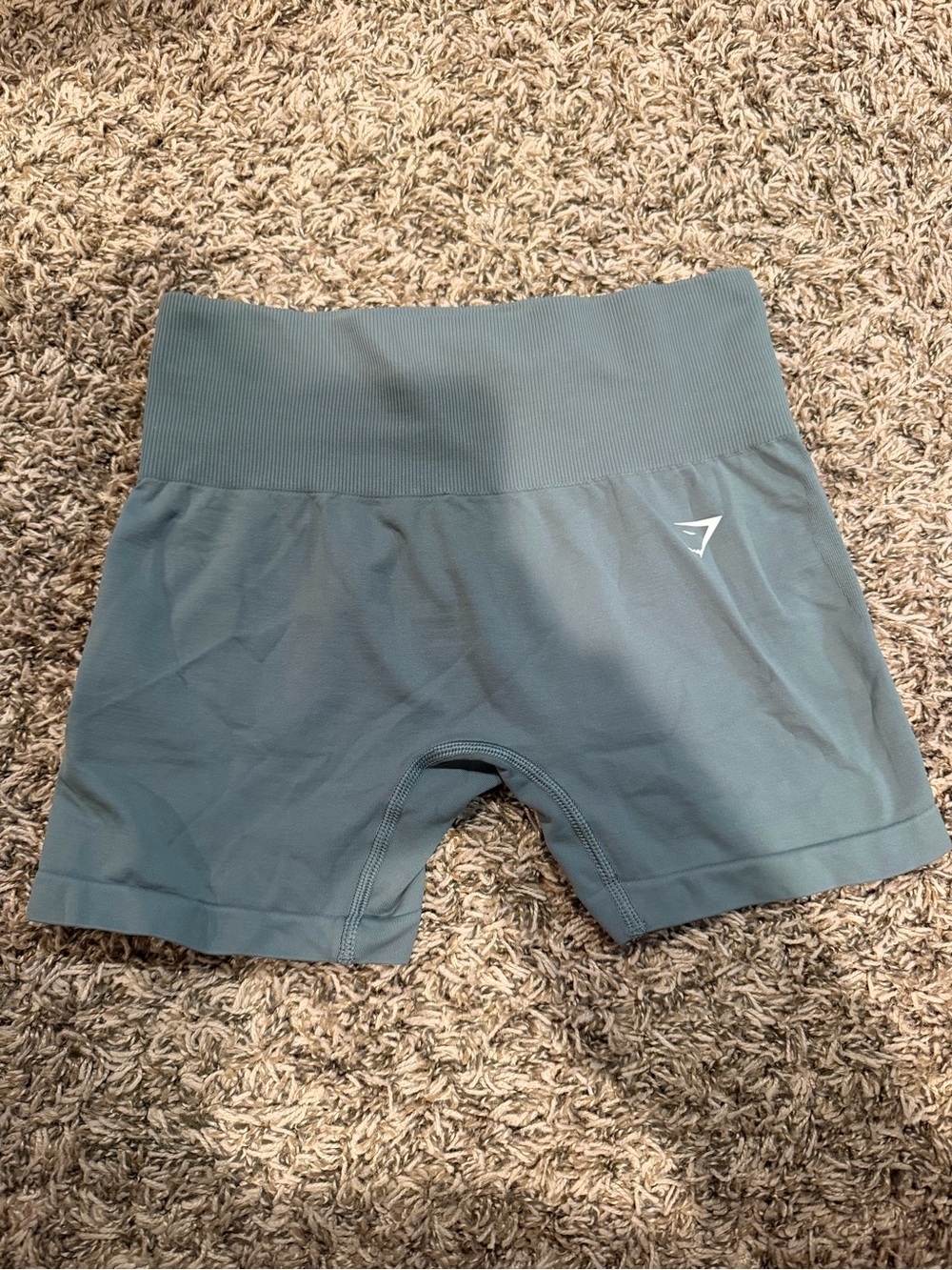 Gymshark Women’s High-Waist Seamless Bike Shorts — Slate Blue